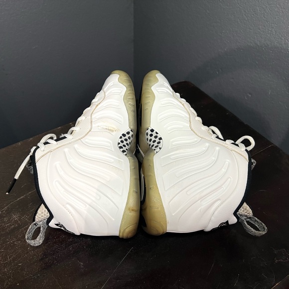 NIKE LITTLE POSITE ONE FOAMPOSITE GS WHITE ICE 644791-102 Size 4Y - Picture 7 of 8